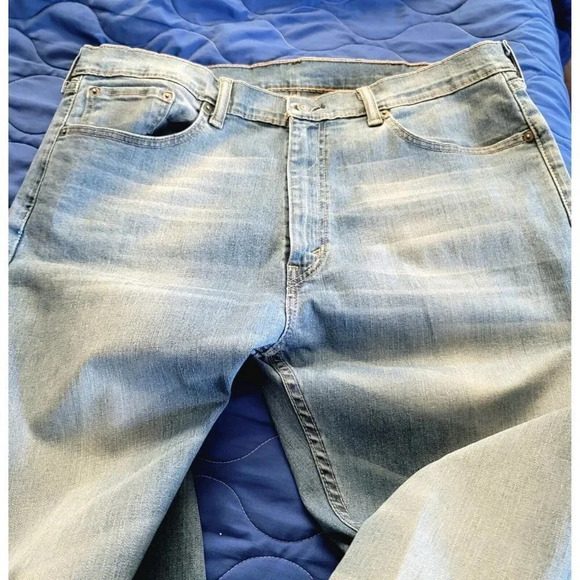 Vintage Brittania Light Wash Relaxed Fit Denim Blue Jeans Size W 36 L 32 - Picture 1 of 8